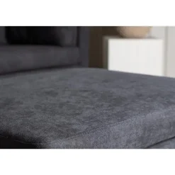 Svea - Kira hocker - linnen - zwart