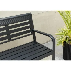 Svea - Layla tuinbank - 125 cm - zwart