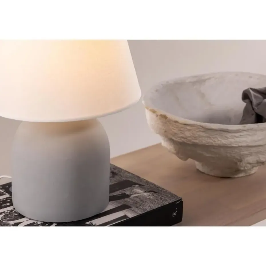 Svea - Malta ronde tafellamp - grijs