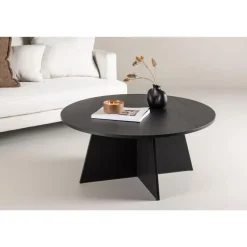 Svea - Marina ronde salontafel - ø 100 cm - zwart