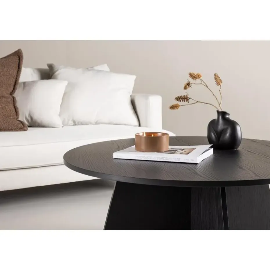 Svea - Marina ronde salontafel - ø 100 cm - zwart