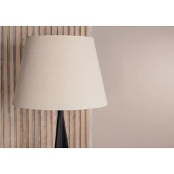 Svea - Nala vloerlamp - 160 cm - linnen - zwart