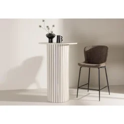 Svea - Niko ronde bartafel - ø70 cm - whitewash