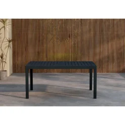 Svea - Pavel tuintafel uitschuifbaar - 160/240 x 100x75 cm - zwart