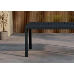 Svea - Pavel tuintafel uitschuifbaar - 160/240 x 100x75 cm - zwart