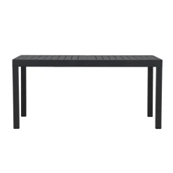 Svea - Pavel tuintafel uitschuifbaar - 160/240 x 100x75 cm - zwart