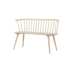 Svea - Rahimi eetkamerbank - 120 cm - naturel