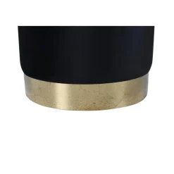 Svea - Remi poef - velvet - zwart