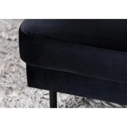 Svea - Rio hocker - velvet - zwart