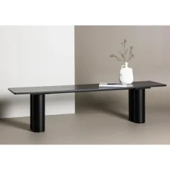 Svea - Rova eetkamerbank - 180 cm - zwart