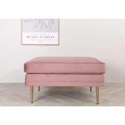 Svea - Tess hocker - velvet - roze