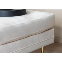 Svea - Tess hocker - velvet - beige