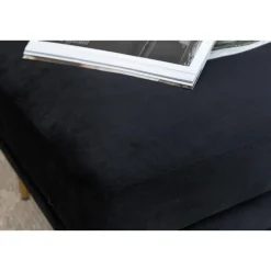 Svea - Tess hocker - velvet - zwart