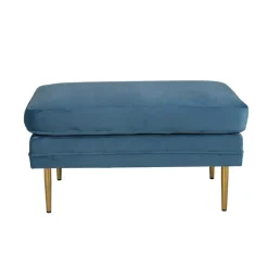 Svea - Tess hocker - velvet - blauw