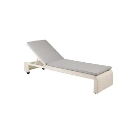 Svea - Yuri ligbed - wicker - wit/grijs