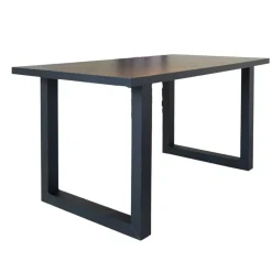 Tafelblad Lenzo zwart 190x100 cm - Melamine - Zwart