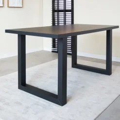 Tafelblad Lenzo zwart 190x100 cm - Melamine - Zwart