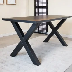 Tafelblad Lenzo zwart 190x100 cm - Melamine - Zwart