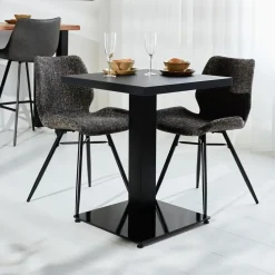 Tafelblad Robin zwart 60 x 60 x 3,8 cm