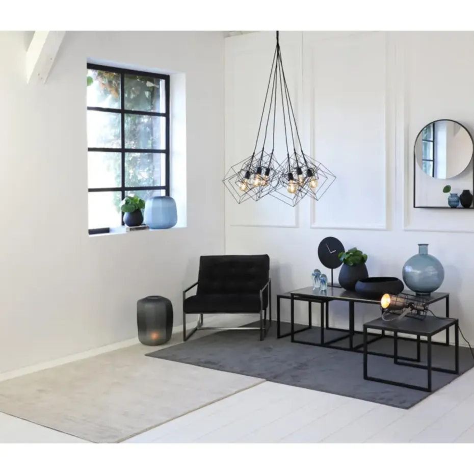 Tafelklok Waiwo - Mat Zwart - Ø30x45 cm