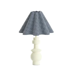 Tafellamp Esino/Bezaha - Crème/Wit - Ø35x46cm