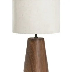 Tafellamp Finne - bruin metaal - E27 - 37xØ23 cm