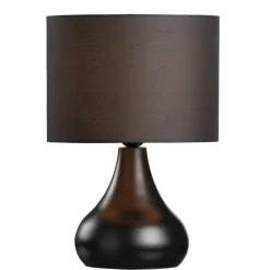 Tafellamp Gritt - zwart - Ø25 x 36 cm