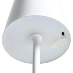 Tafellamp Lev wit USB LED