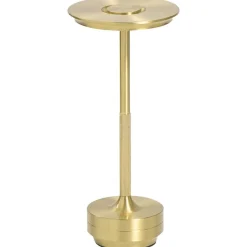 Tafellamp Lux goudkleur USB LED - 27,5x13x13 cm