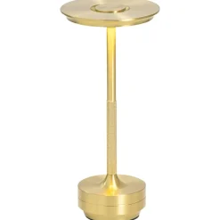 Tafellamp Lux goudkleur USB LED - 27,5x13x13 cm