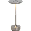 Tafellamp Lux gunmetal USB LED - 27,5x13x13 cm