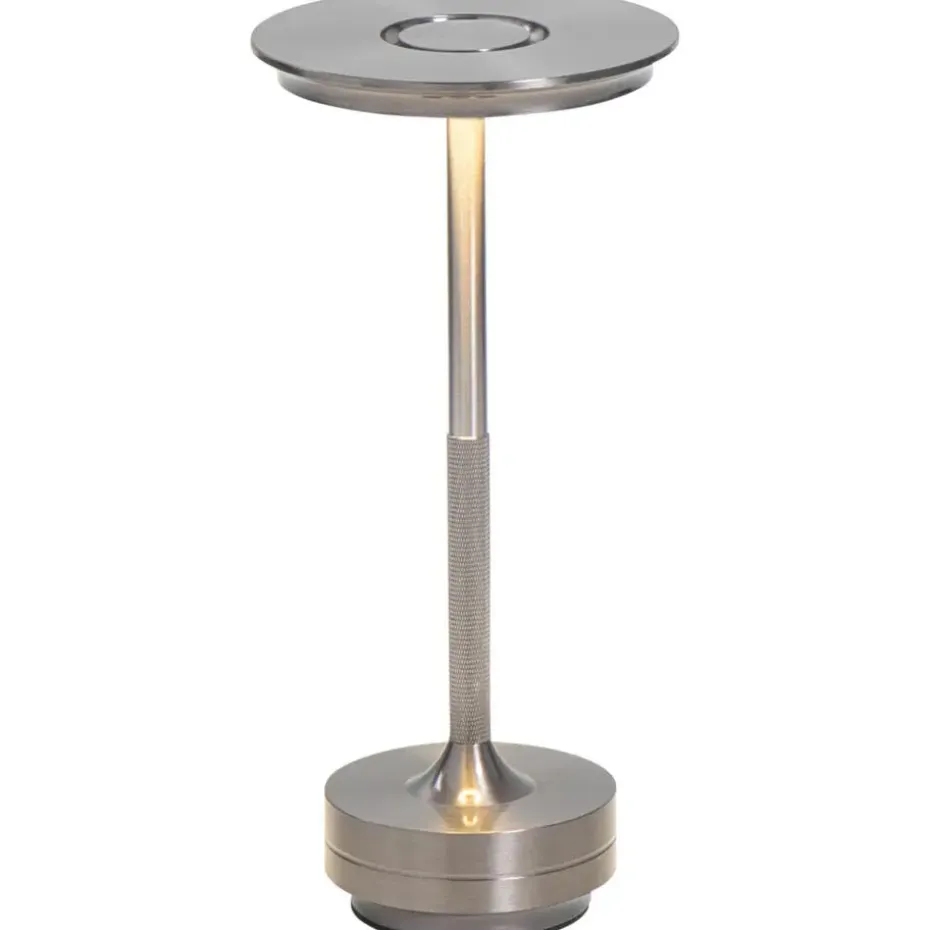 Tafellamp Lux gunmetal USB LED - 27,5x13x13 cm