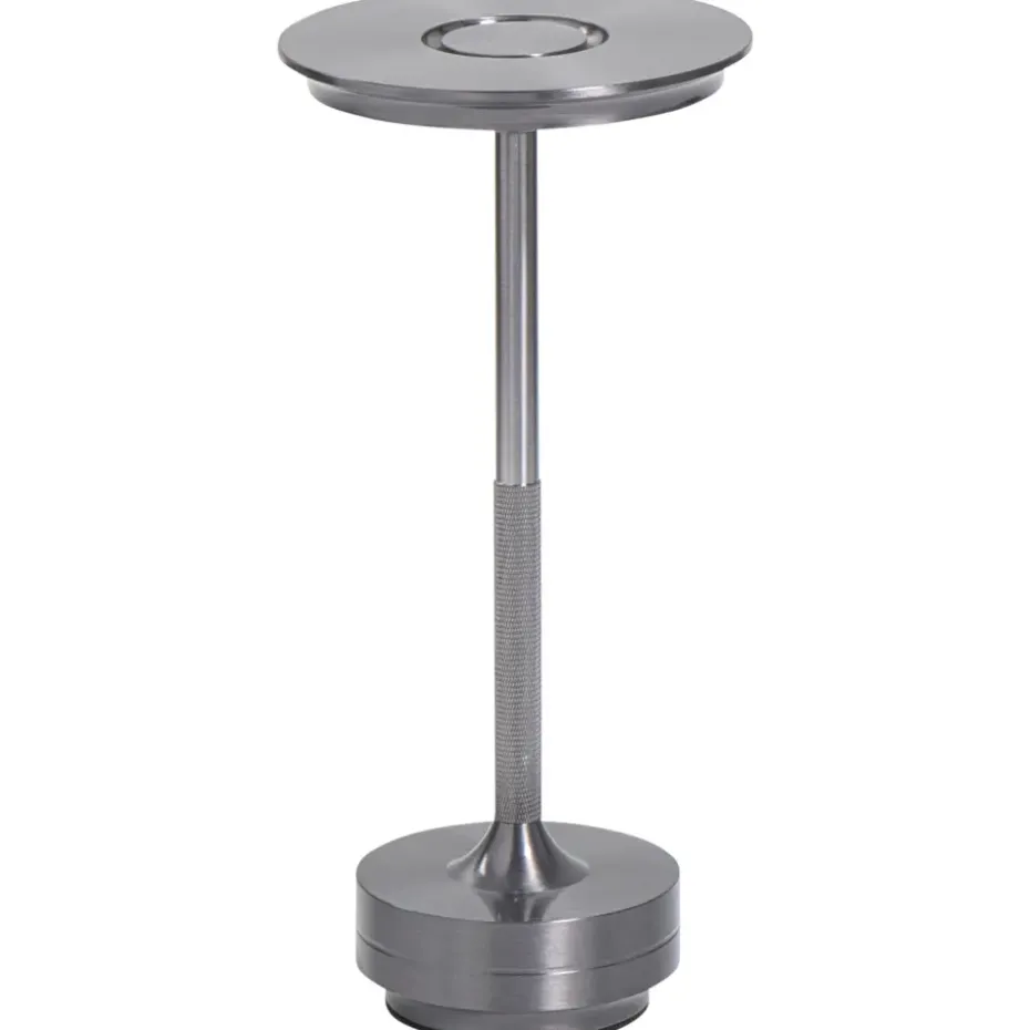 Tafellamp Lux gunmetal USB LED - 27,5x13x13 cm