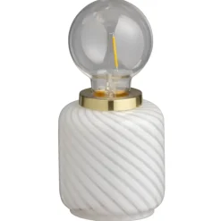 Tafellamp Malaga LED - wit - 20xØ10 cm