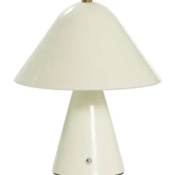 Tafellamp Nami - off-white metaal - 26,5xØ19,5 cm