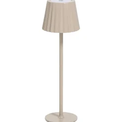 Tafellamp Scotti beige USB LED