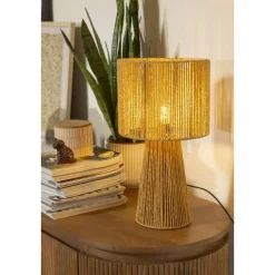 Tafellamp Senne - naturel papier - E14 - 40xØ22 cm