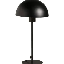 Tafellamp Yuki - mat zwart metaal - E27 - 39xØ20 cm