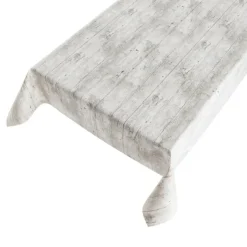 Tafelzeil - buiten - steigerhout motief - grijs - 140 x 245 cm