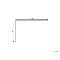 TANDYKUL - Deurmat - Natuurlijk/Zwart - 45 x 75 cm - Polyester