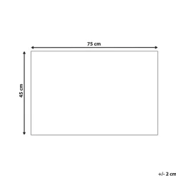 TANDYKUL - Deurmat - Natuurlijk/Zwart - 45 x 75 cm - Polyester