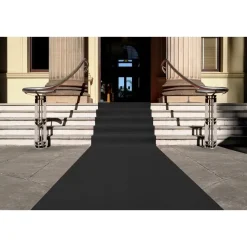 Tapijt loper Dakar - Breedte 100 cm - 5 mm dik - Zwart