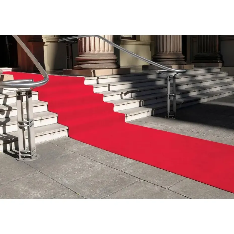 Tapijt loper Torrance - Breedte 200 cm - 2 mm dik - Rood