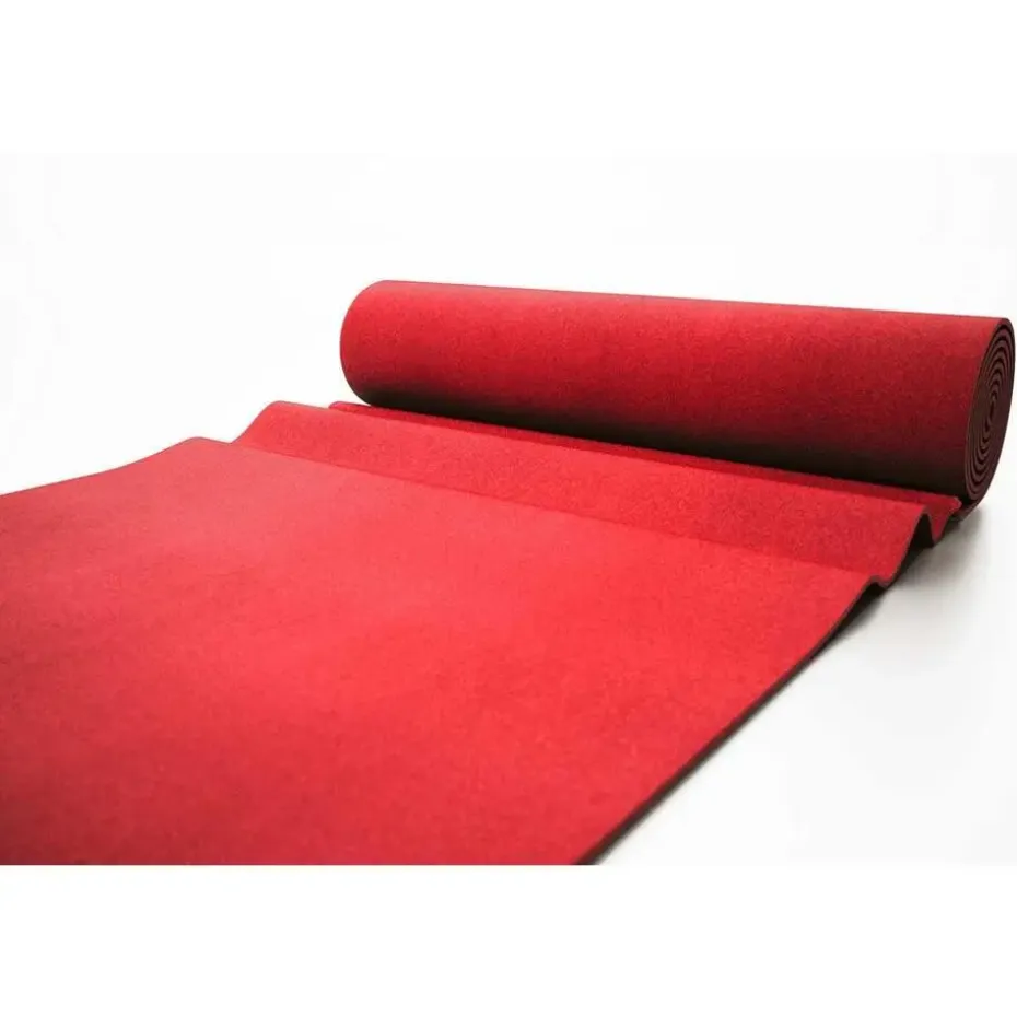 Tapijt loper Torrance - Breedte 200 cm - 2 mm dik - Rood