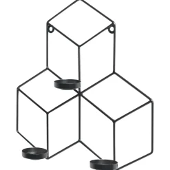 TAROUCA - Wandkandelaar - Zwart - IJzer