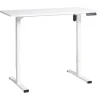 TAVARES - Elektrisch verstelbaar bureau - Wit - Vezelplaat