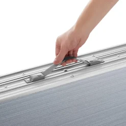 tectake - Aluminium campingtafel Jumbo met draaggreep 180x70x70cm, Zilver