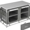 tectake - Campingkast 97x47,5x56,5cm, Grijs
