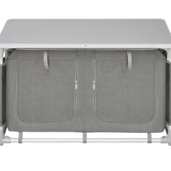 tectake - Campingkast 97x47,5x56,5cm, Grijs