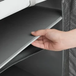 tectake - Campingkast 97x47,5x56,5cm, Grijs